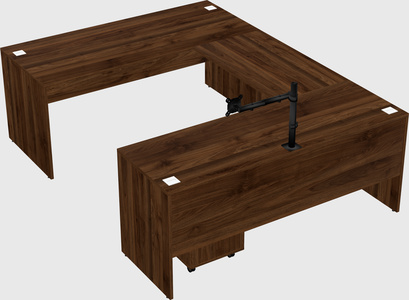 U-shaped desk