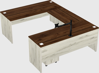 U-shaped desk