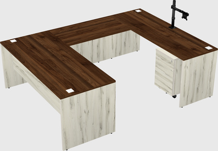 U-shaped desk