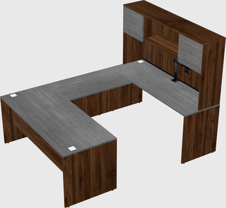 U-shaped desk