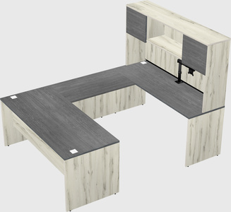 U-shaped desk