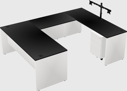 U-shaped desk