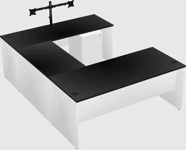 U-shaped desk