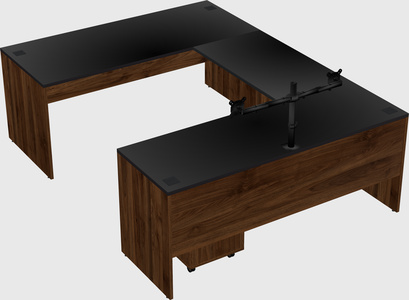 U-shaped desk