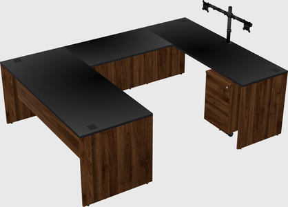 U-shaped desk