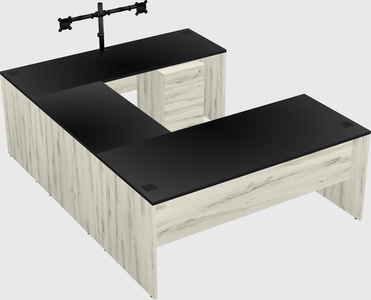 U-shaped desk