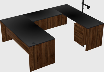 U-shaped desk