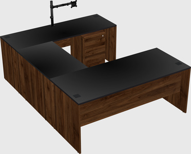 U-shaped desk