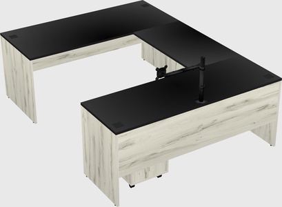 U-shaped desk