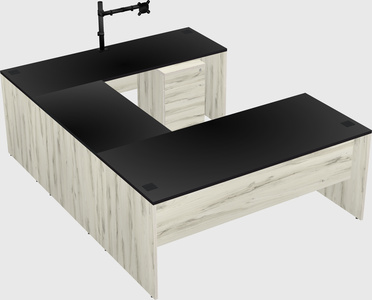U-shaped desk