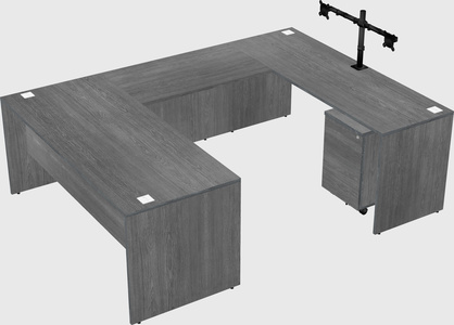 U-shaped desk