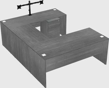 U-shaped desk