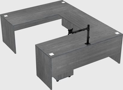 U-shaped desk