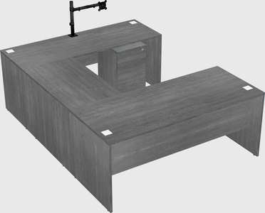 U-shaped desk
