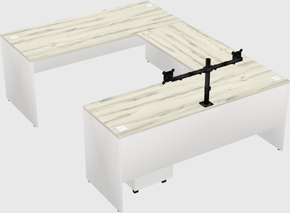 U-shaped desk