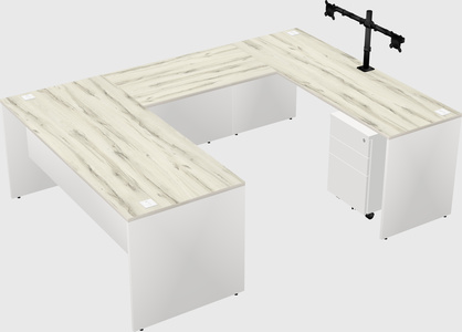U-shaped desk