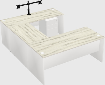 U-shaped desk