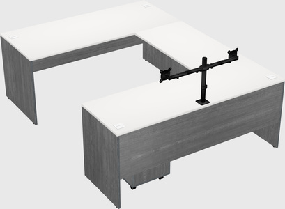 U-shaped desk