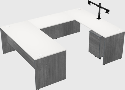 U-shaped desk