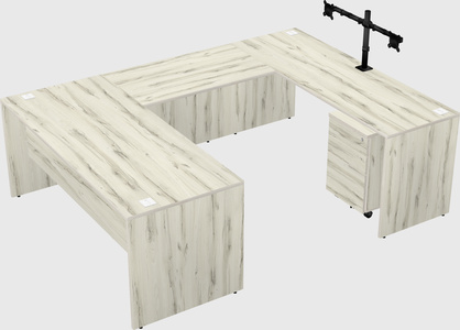 U-shaped desk