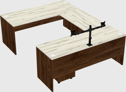 U-shaped desk