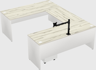 U-shaped desk