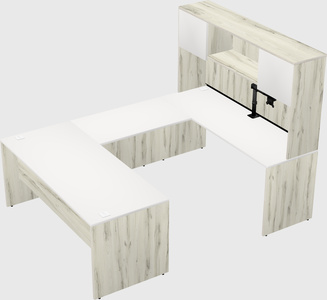 U-shaped desk