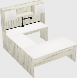 U-shaped desk