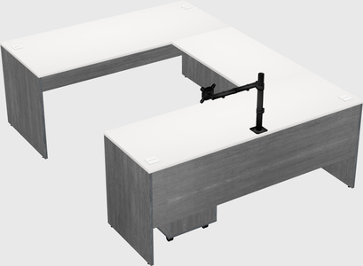 U-shaped desk