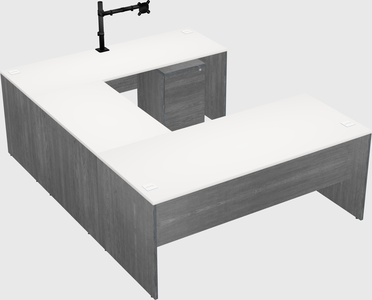 U-shaped desk