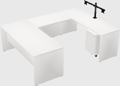U-shaped desk