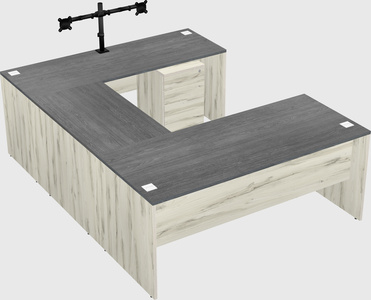 U-shaped desk