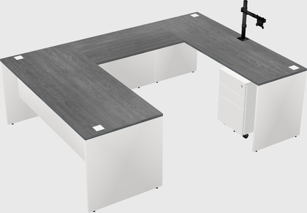 U-shaped desk