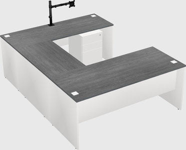 U-shaped desk