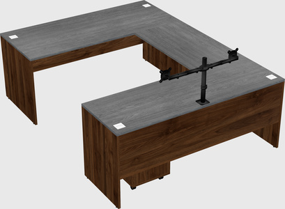 U-shaped desk