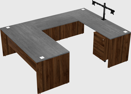 U-shaped desk