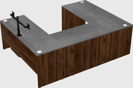 U-shaped desk