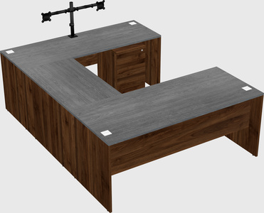 U-shaped desk
