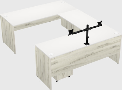 U-shaped desk