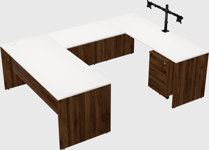 U-shaped desk