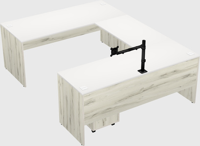 U-shaped desk