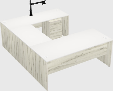U-shaped desk