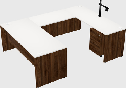 U-shaped desk