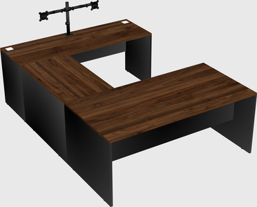 U-shaped desk