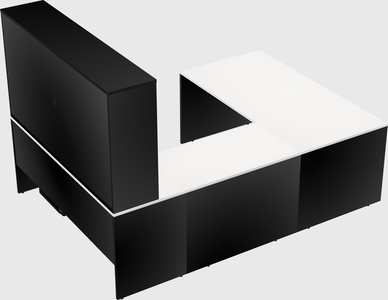 U-shaped desk