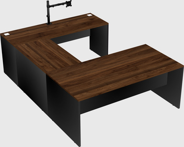 U-shaped desk