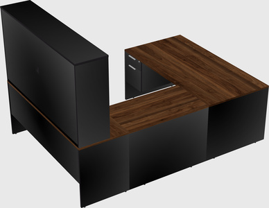 U-shaped desk