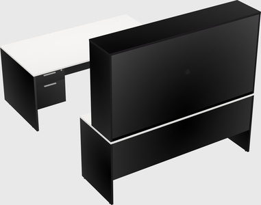 U-shaped desk