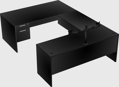U-shaped desk