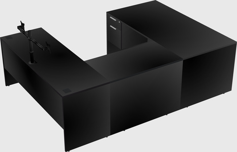 U-shaped desk